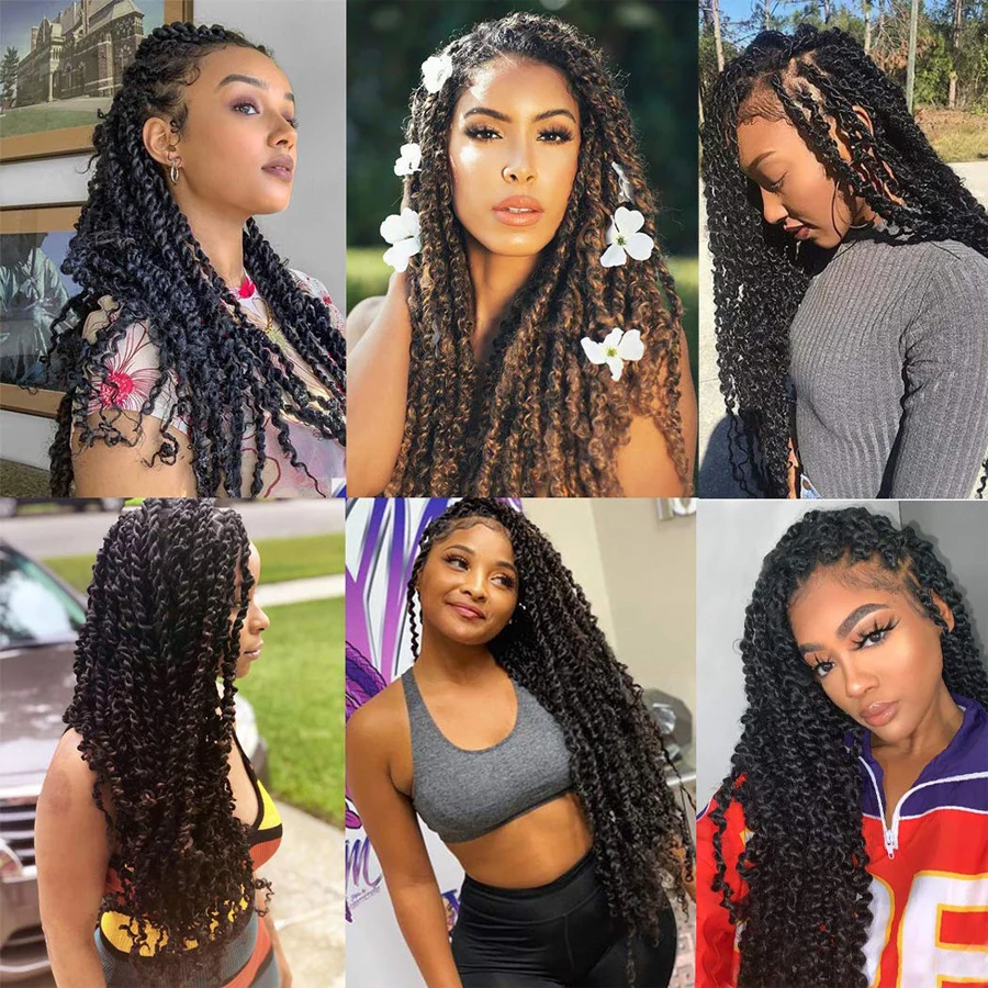 TOMO Ombre Fluffy Kinky Curly Twist Braiding Hair Bulk 14 18 2" Synthetic Long Passion Spring Twist Hair Crochet Braids 22stands 
TOMO Ombre Fluffy Kinky Curly Twist Braiding Hair Bulk 14 18 2" Synthetic Long Passion Spring Twist Hair Crochet Braids 22stands