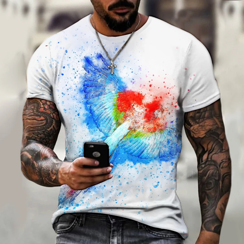 Art cartoon animal 3D printing male and female international 2022 new summer casual street short-sleeved T-shirt
Art cartoon animal 3D printing male and female international 2022 new summer casual street short-sleeved T-shirt