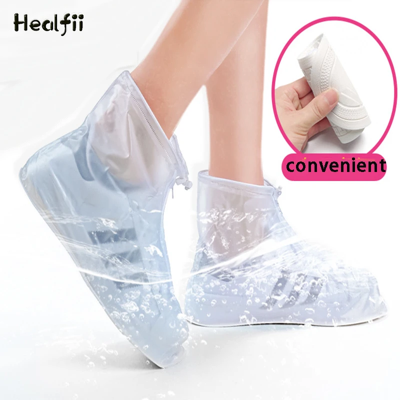 PVC Rain Boots For Unisex Shoe Cover, Non-slip Thick Rain Boot Cover, Double Zipper Rainy Weather Waterproof Shoe Cover Outdoor 
PVC Rain Boots For Unisex Shoe Cover, Non-slip Thick Rain Boot Cover, Double Zipper Rainy Weather Waterproof Shoe Cover Outdoor