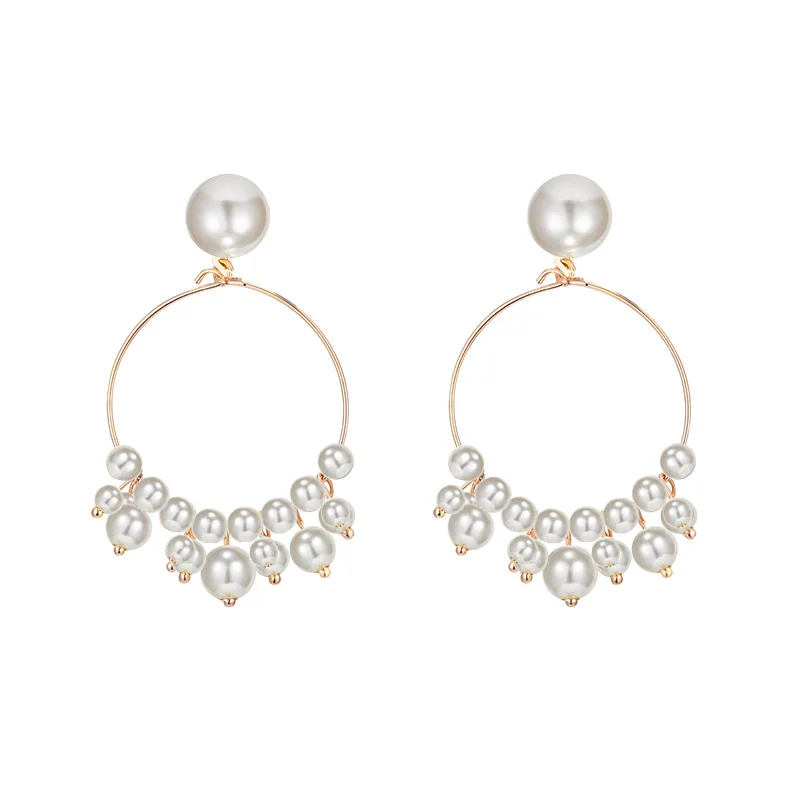 Pearl Elegant Sweet Temperament Geometric Round Earrings Student Korean Tassel Earrings Student Girl Earrings
Pearl Elegant Sweet Temperament Geometric Round Earrings Student Korean Tassel Earrings Student Girl Earrings