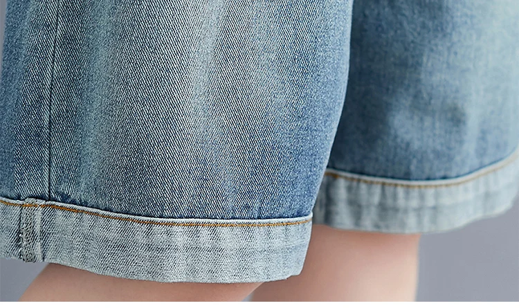 Женский джинсовый комбинезон #1411 летний Свободный с широкими штанинами модель 2020