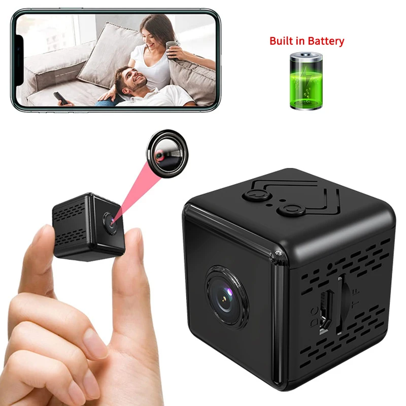 1080P Mini Wireless Camera 150° Angle Wifi Security Camera with Infrared Night Vision Motion Cell Phone App Detection Alarm Push
1080P Mini Wireless Camera 150° Angle Wifi Security Camera with Infrared Night Vision Motion Cell Phone App Detection Alarm Push