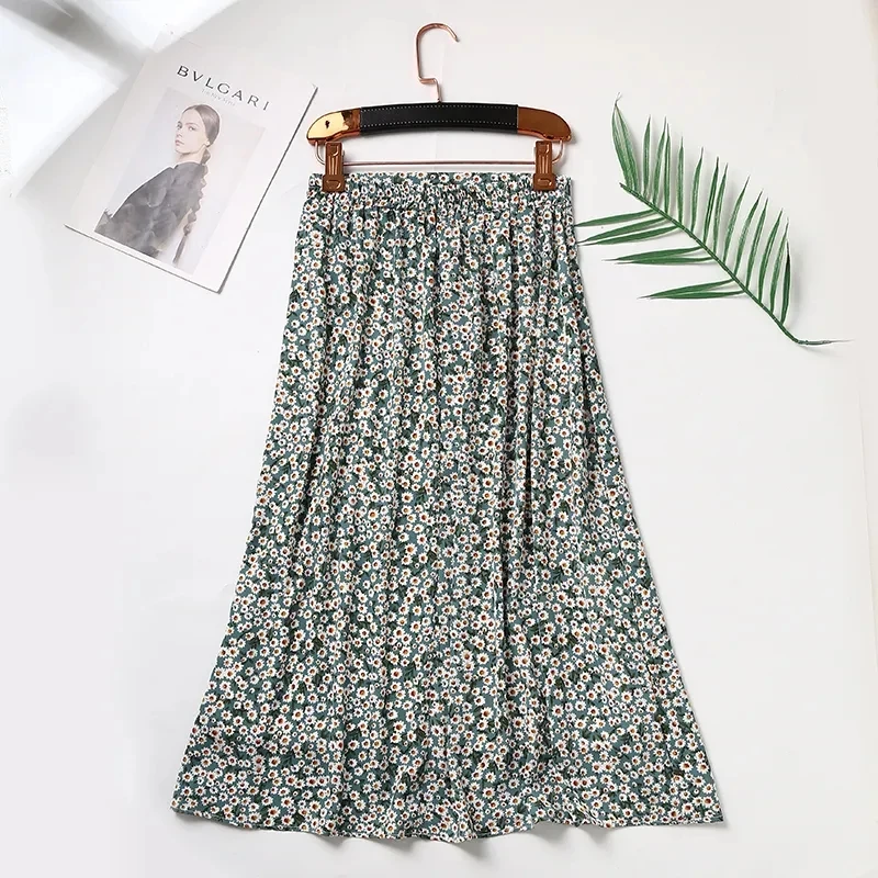 Korean Summer Classic Chiffon A-Line Women's Print Skirt Office Lady Vintage Long Skirt High Waist Street Wear Chic Floral Skirt
Korean Summer Classic Chiffon A-Line Women's Print Skirt Office Lady Vintage Long Skirt High Waist Street Wear Chic Floral Skirt