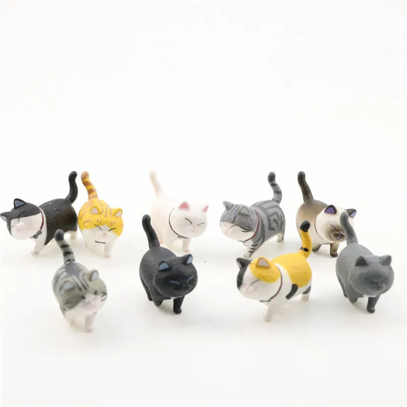 9pcs/Set Anime Lovely Simulation Bell Cat 4cm PVC Animal Action Figure Decoration Toy Collectible Model Kids Toys Gift
9pcs/Set Anime Lovely Simulation Bell Cat 4cm PVC Animal Action Figure Decoration Toy Collectible Model Kids Toys Gift