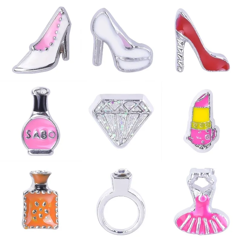 20Pcs Cute Women Lipstick High-heel Shoes Dangle Charms Girl Perfume Skirt Pendant For Floating Memory Locket Breloque Jewelry
20Pcs Cute Women Lipstick High-heel Shoes Dangle Charms Girl Perfume Skirt Pendant For Floating Memory Locket Breloque Jewelry