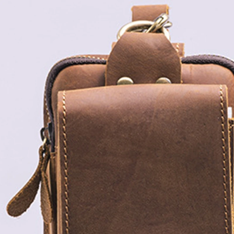 ASDS-Real Leather Casual Small Waist Bag for Men Cowhide Fashion Hook Bum Bag Chest Bag 5.5 inch Phone Pouch
ASDS-Real Leather Casual Small Waist Bag for Men Cowhide Fashion Hook Bum Bag Chest Bag 5.5 inch Phone Pouch
