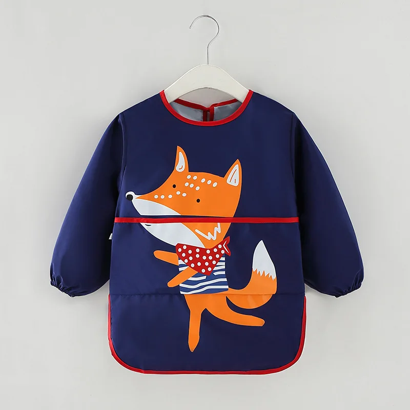 Children's Full-body Cartoon Waterproof Long-sleeved Overalls Scarf Art Smock Feeding Bib Apron Pocket Infant Burp Cloth Bibs
Children's Full-body Cartoon Waterproof Long-sleeved Overalls Scarf Art Smock Feeding Bib Apron Pocket Infant Burp Cloth Bibs
