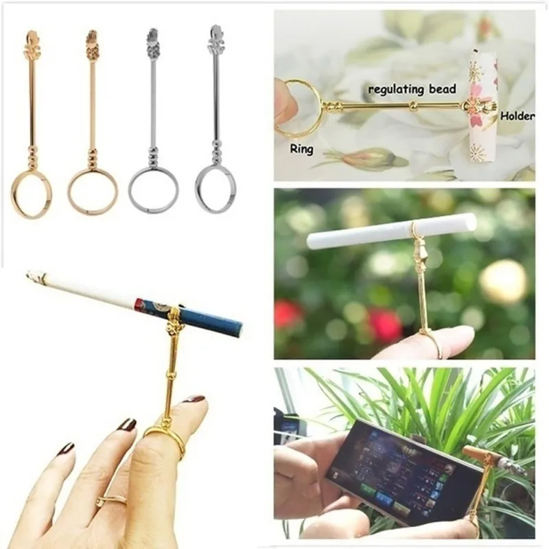 Smoking Accessories Metal Ring Holder Practical Portable Cigarettes Holder Clamp Finger Hand
Smoking Accessories Metal Ring Holder Practical Portable Cigarettes Holder Clamp Finger Hand