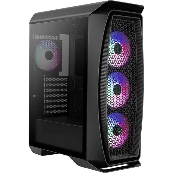 Корпус ATX AEROCOOL Aero One Frost-G-BK-v1 Midi-Tower без БП черный | Компьютеры и офис