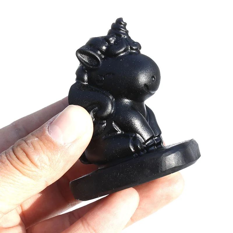 Free Shipping !!! 1 / 2 / 5 Pcs Natural Black Obsidian Stone Crystal Unicorn For Home Ornament
Free Shipping !!! 1 / 2 / 5 Pcs Natural Black Obsidian Stone Crystal Unicorn For Home Ornament
