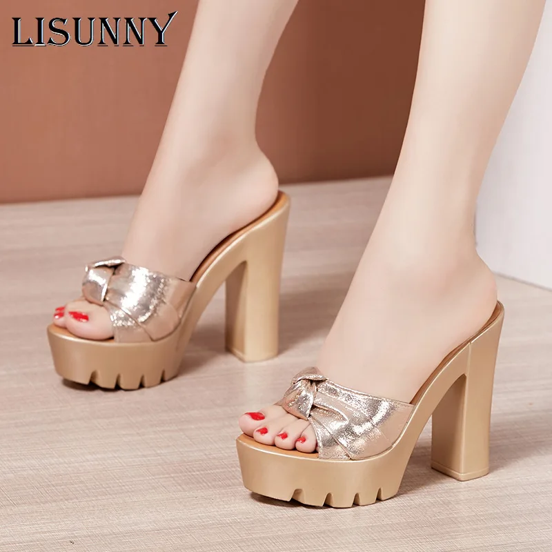LISUNNY Platform Slides Summer Shoes 2020 Open Toe High Heels Slippers Ladies Party Office Slipper Shoes Plus Size 33-43
LISUNNY Platform Slides Summer Shoes 2020 Open Toe High Heels Slippers Ladies Party Office Slipper Shoes Plus Size 33-43