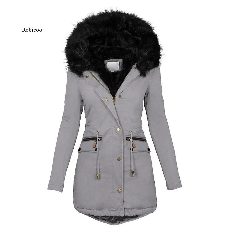 Casual Thick Winter Coat Women Hooded Warm Overcoat Zipper Cotton Female Jackets Coats Plus Size
Casual Thick Winter Coat Women Hooded Warm Overcoat Zipper Cotton Female Jackets Coats Plus Size