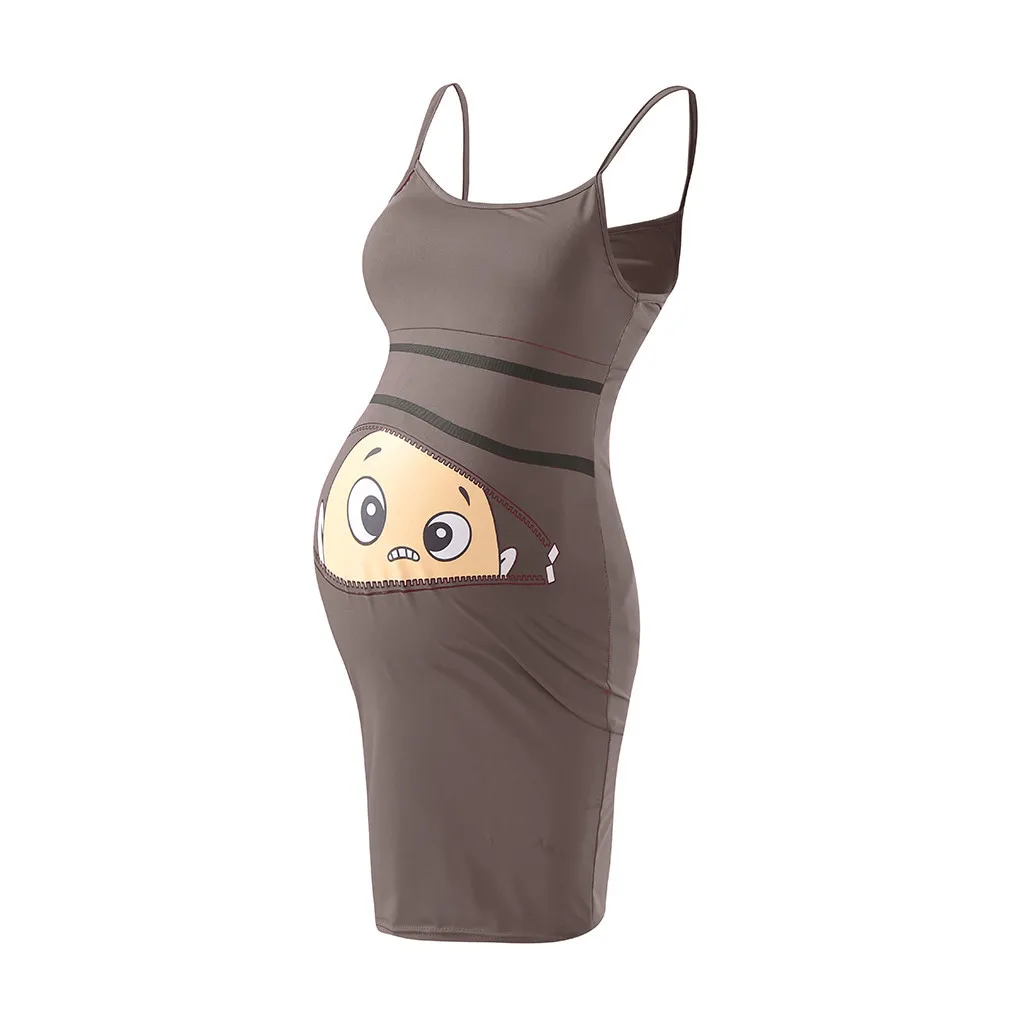 #5 Women's Fashion Pregnancy Dress Summer Cute Baby Printed Pregnant Summer Sleeveless Sling Maternity Dress 
#5 Women's Fashion Pregnancy Dress Summer Cute Baby Printed Pregnant Summer Sleeveless Sling Maternity Dress