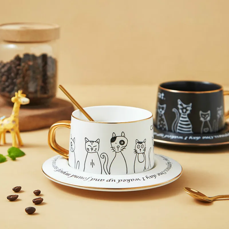 Современная керамическая кофейная чашка, симпатичная Роскошная фарфоровая офисная чайная кофейная чашка и блюдце, набор посуды для кафе, кухонные принадлежности DF50BD
Современная керамическая кофейная чашка, симпатичная Роскошная фарфоровая офисная чайная кофейная чашка и блюдце, набор посуды для кафе, кухонные принадлежности DF50BD