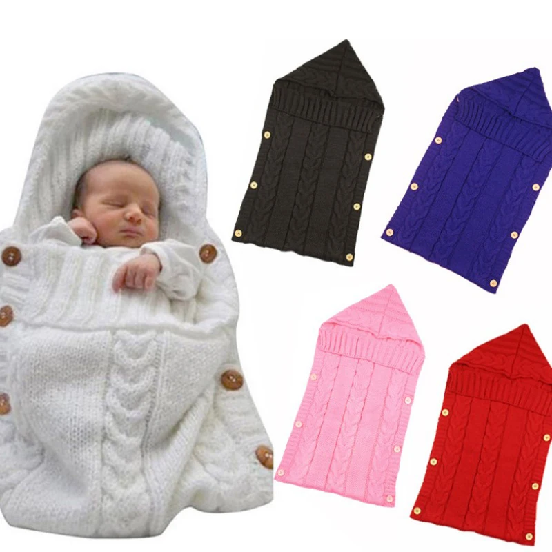 Newborn Infant Knitted Crochet Hooded Sleeping Bags Toddler Baby Boys Girls Button Blanket Knit Warm Swaddle Wrap Sleeping Bag
Newborn Infant Knitted Crochet Hooded Sleeping Bags Toddler Baby Boys Girls Button Blanket Knit Warm Swaddle Wrap Sleeping Bag