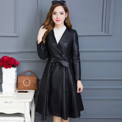 Size Large 2020 6XL PU Leather Jacket Women New Winter Fashion Long Ladies black clothing Outwear High Quality LX1338
Size Large 2020 6XL PU Leather Jacket Women New Winter Fashion Long Ladies black clothing Outwear High Quality LX1338