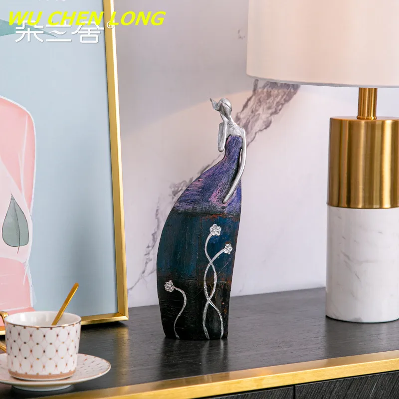WU CHEN LONG Abstract Art Color Woman Art Sculpture Creative Female Statue Resin Craft Girl Figurines Home Decoration R5536
WU CHEN LONG Abstract Art Color Woman Art Sculpture Creative Female Statue Resin Craft Girl Figurines Home Decoration R5536