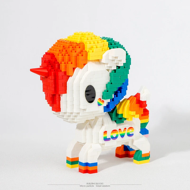 Cartoon Doll Rainbow Pony Diamond Building Blocks DIY Animal Unicorn Model Assembled Brick Girl Gift Children's Educational Toys
Cartoon Doll Rainbow Pony Diamond Building Blocks DIY Animal Unicorn Model Assembled Brick Girl Gift Children's Educational Toys