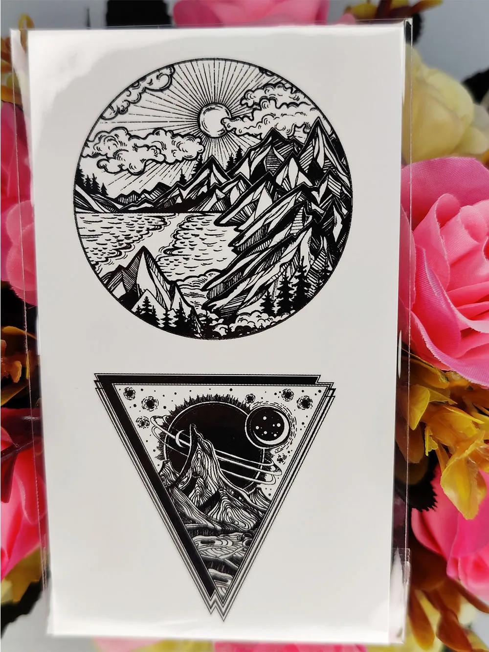 Retro Mountains Sea Sun Triangle Temporary Tattoos Stickers Waterproof Fake Tattoo Transferable Tatoo Tatto for Women Girl Men
Retro Mountains Sea Sun Triangle Temporary Tattoos Stickers Waterproof Fake Tattoo Transferable Tatoo Tatto for Women Girl Men