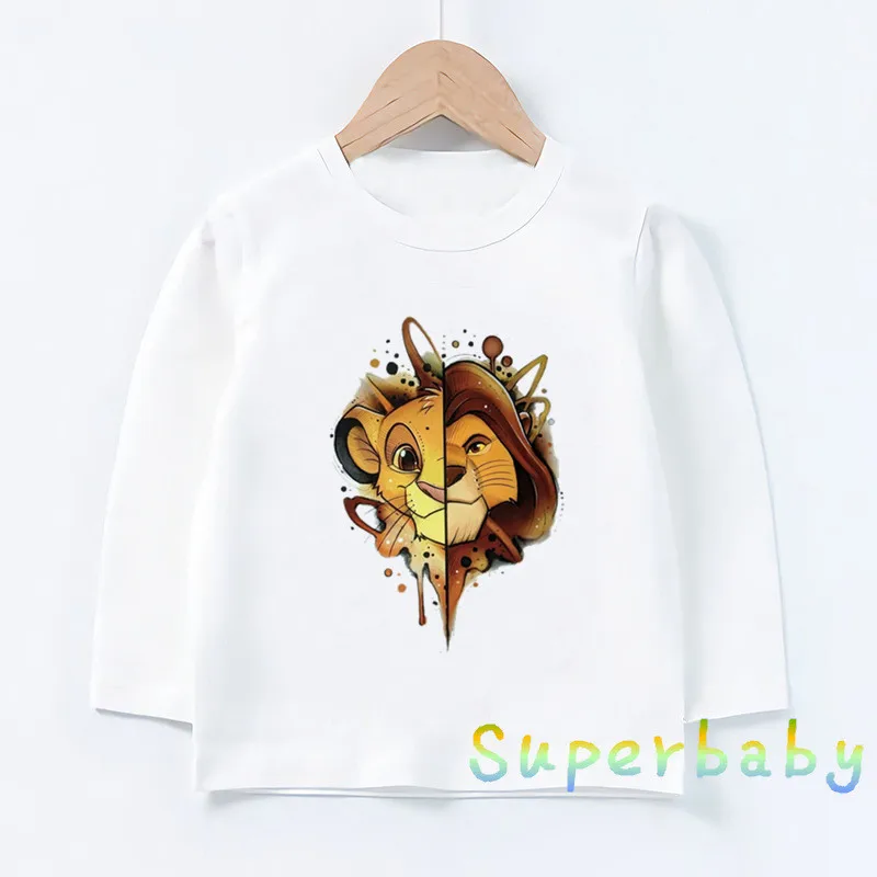Children Cartoon Lion King Print T shirt Baby Boys Girls Cute Simba Funny Tops Kids Long Sleeve T-shirt,LKP5315
Children Cartoon Lion King Print T shirt Baby Boys Girls Cute Simba Funny Tops Kids Long Sleeve T-shirt,LKP5315