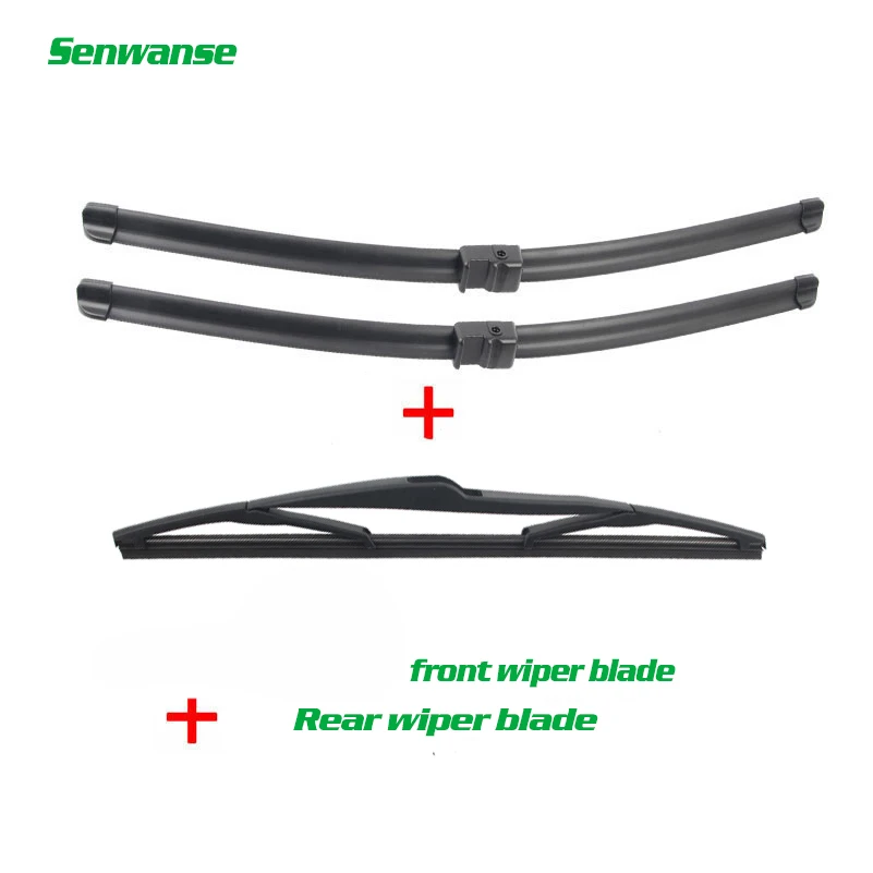 

Senwanse Front and Rear Wiper Blades For Geely emegrand x7 sport 2016-2017 Car Windshield Windscreen Wiper 24"+17"+10"