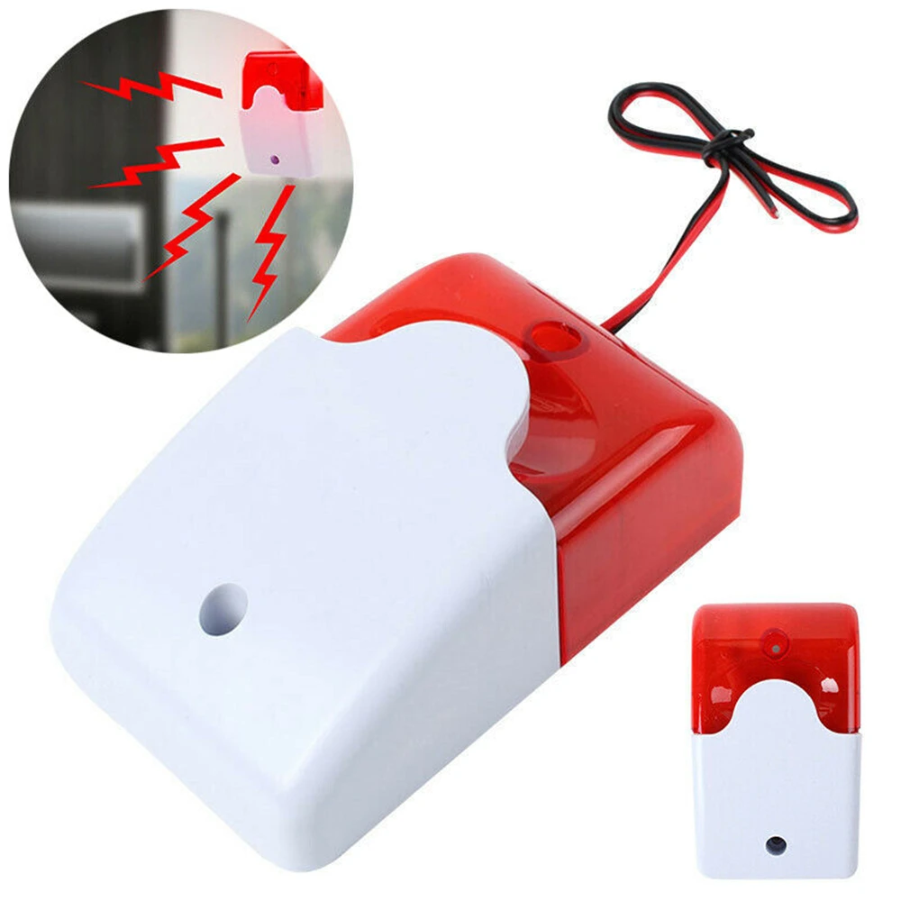 ABS Housing Mini Wired Strobe Warning Siren Durable Dc 12V Sound Alarm Flashing Light Brand new And High Quality Practical
ABS Housing Mini Wired Strobe Warning Siren Durable Dc 12V Sound Alarm Flashing Light Brand new And High Quality Practical