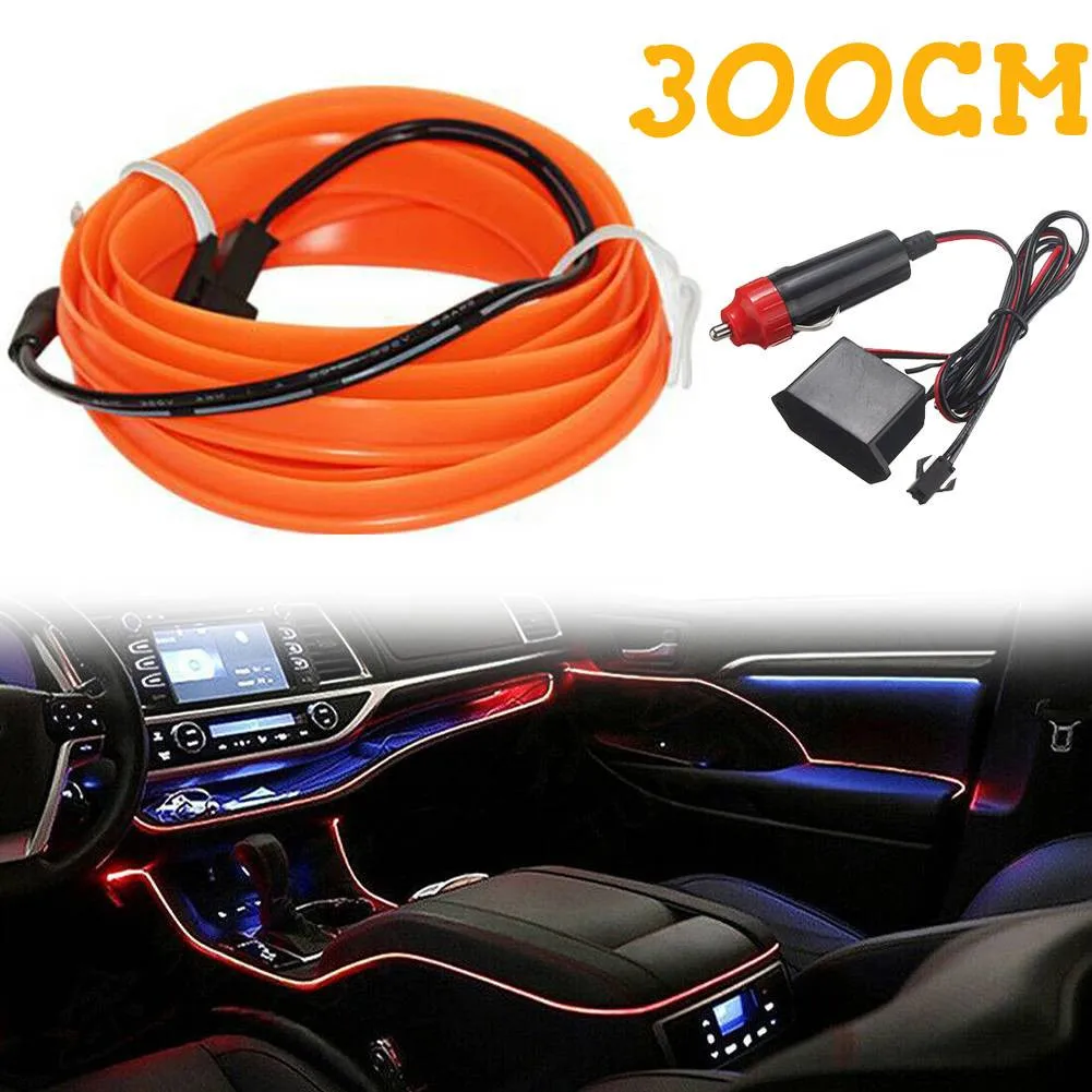 12V Car Vehicle Ambient Interior Orange Cold Light Strip Atmosphere Neon Lamp Cold LED Light Strip
12V Car Vehicle Ambient Interior Orange Cold Light Strip Atmosphere Neon Lamp Cold LED Light Strip