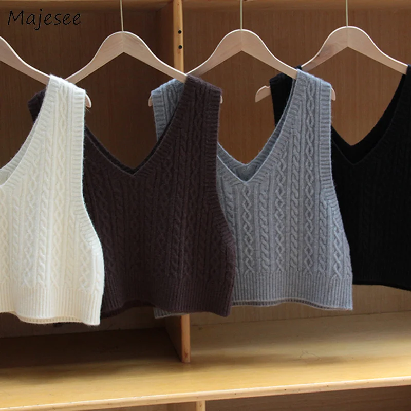 Sweater Vest Women V-neck All-match Korean Style Short Jumpers Womens Fashion Loose Leisure Autumn Chic Sweaters Female Harajuku
Sweater Vest Women V-neck All-match Korean Style Short Jumpers Womens Fashion Loose Leisure Autumn Chic Sweaters Female Harajuku