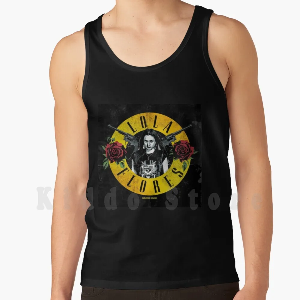 Camiseta Lola Flores Майки Жилет 100% хлопок Irse Guns And Roses El Brillo De Los