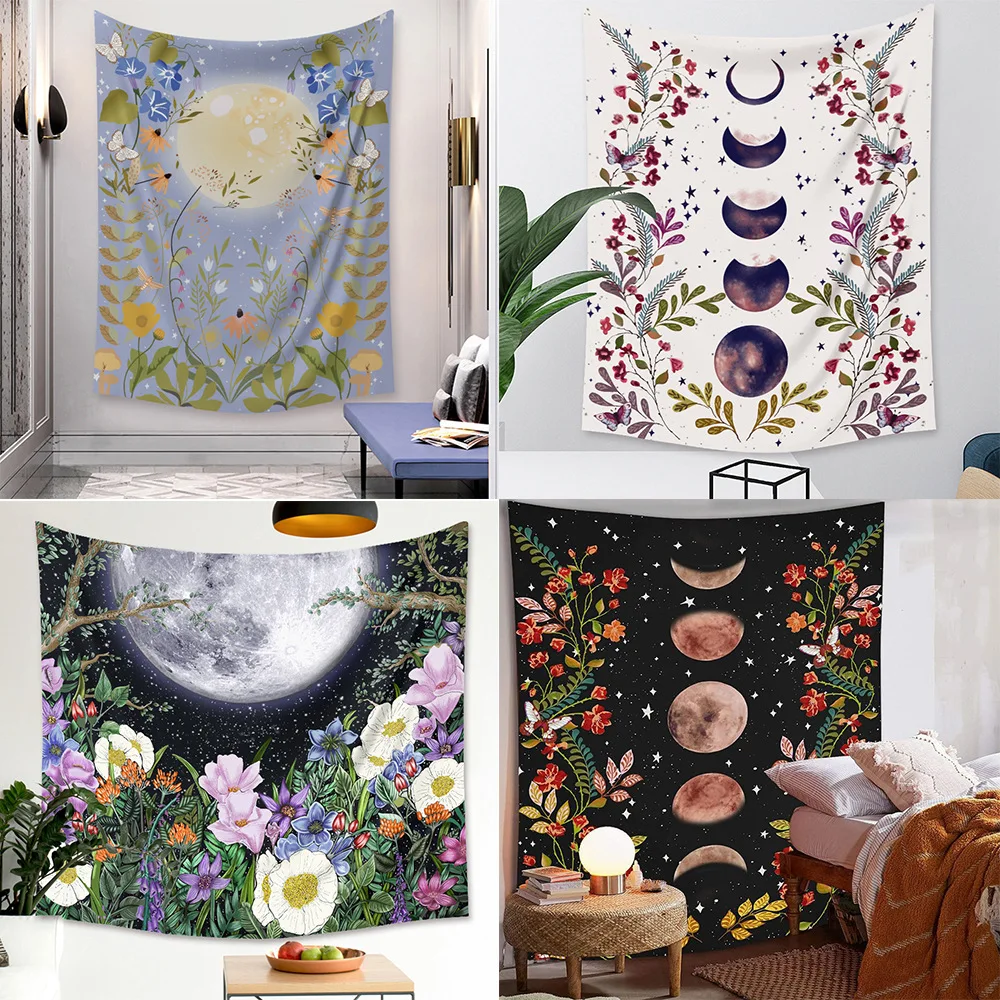 Bohemian Tapestry Room Decoration Background Cloth Hanging Cloth Moon Phase Flowers Tapestry Ins Tapestry Bedroom Decoration
Bohemian Tapestry Room Decoration Background Cloth Hanging Cloth Moon Phase Flowers Tapestry Ins Tapestry Bedroom Decoration
