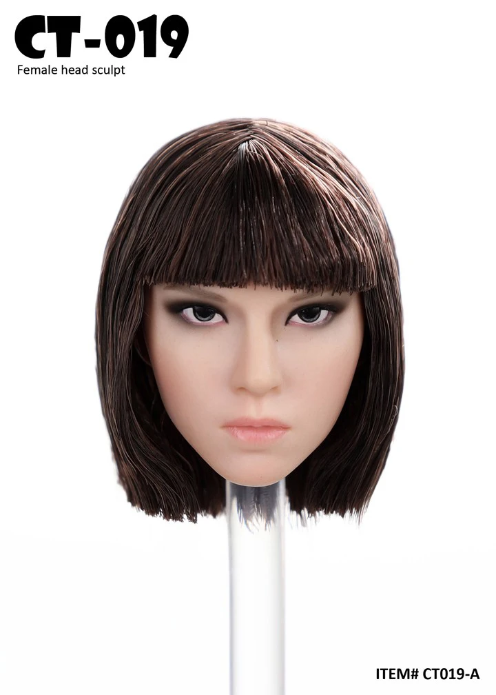 In Stock CT019A/B/C 1/6 Scale Female Head Sculpt Model with Long/Short Hair Carved for 12 inches Action Figure Body Accessory
In Stock CT019A/B/C 1/6 Scale Female Head Sculpt Model with Long/Short Hair Carved for 12 inches Action Figure Body Accessory