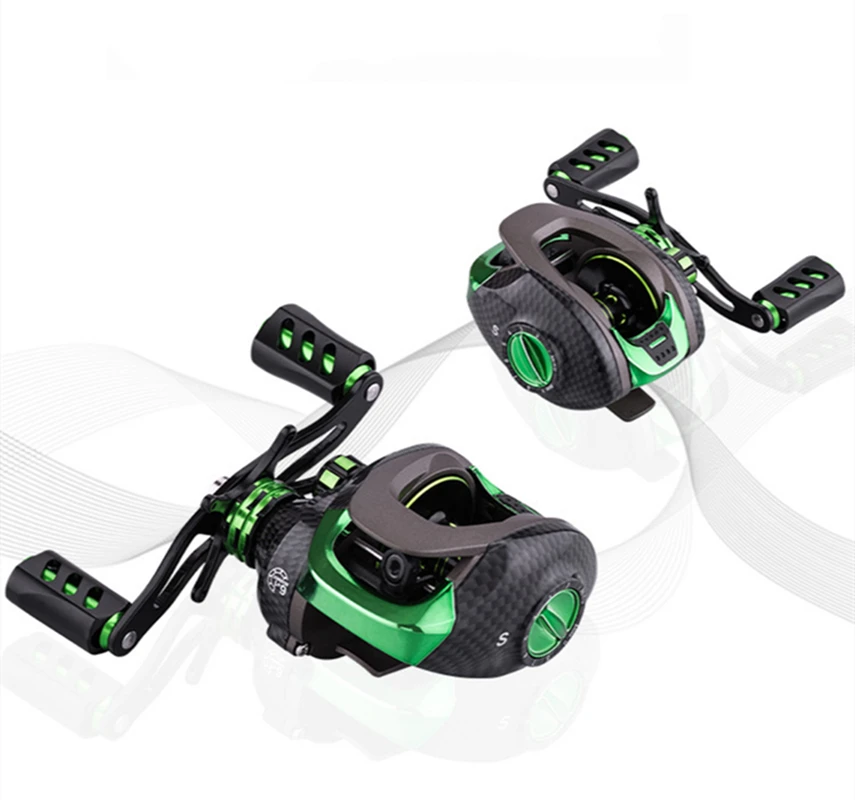Катушка для заброса приманки AOJIANG SHARK 7 1: 1 6 + 1BB катушка ловли карпа с магнитным