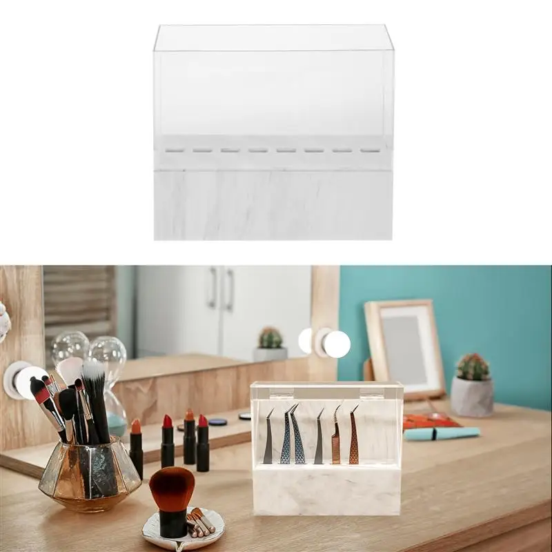 1pc 8 Holes Acrylic Practical Tweezer Organizer Tweezers Shelf Tweezers Holder Tweezers Rack for Salon Home
1pc 8 Holes Acrylic Practical Tweezer Organizer Tweezers Shelf Tweezers Holder Tweezers Rack for Salon Home