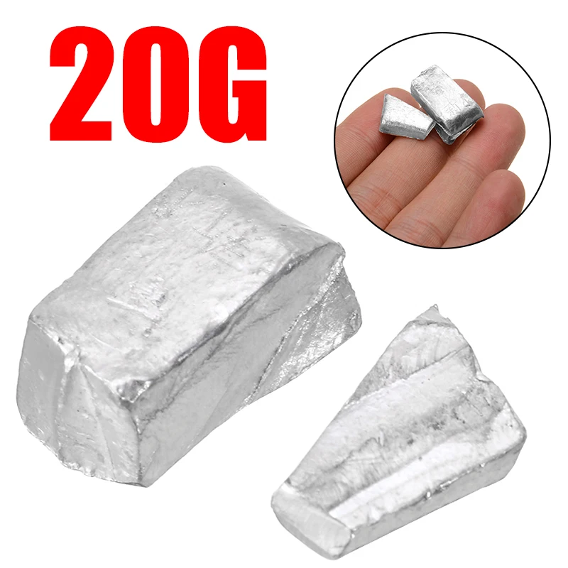 Новый 20g/0 7 oz 99.995% высокой чистоты чистый индиум в металлических блоках слитки