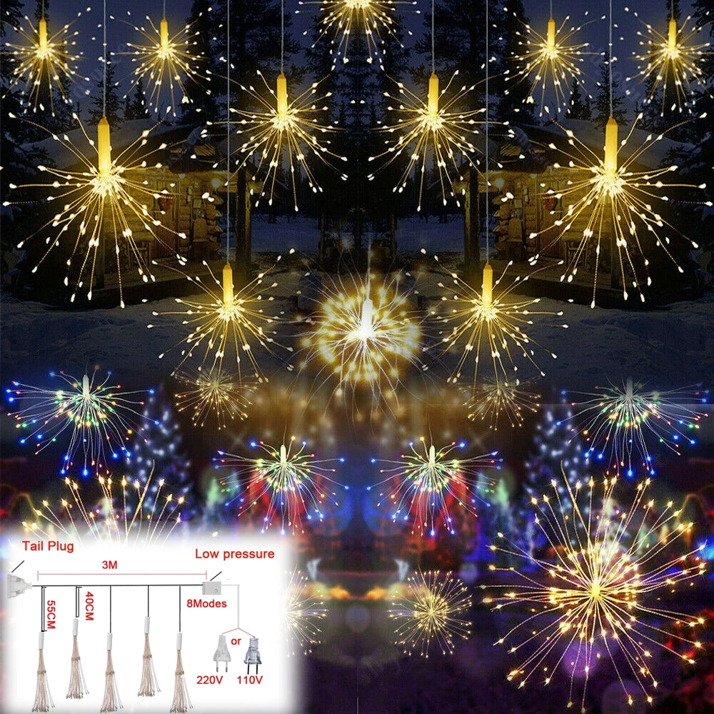 3m 500LED Curtain Fairy Lights Ip44 Waterproof DIY Firework Copper Wire String Lights for Christmas Garden Lawn Room Decoration
3m 500LED Curtain Fairy Lights Ip44 Waterproof DIY Firework Copper Wire String Lights for Christmas Garden Lawn Room Decoration
