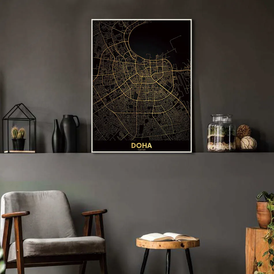 Canvas Painting Black Golden Prints Wall Art World Famous City Map Posters Picture for Living Room Home Decoration Drop Shipping
Canvas Painting Black Golden Prints Wall Art World Famous City Map Posters Picture for Living Room Home Decoration Drop Shipping
