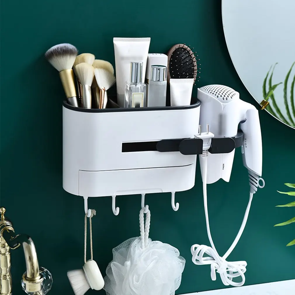 Drawer Type Hair Dryer Bracket Toilet Multi Hook Storage Rack Hair Dryer Rack Hole Free Installation
Drawer Type Hair Dryer Bracket Toilet Multi Hook Storage Rack Hair Dryer Rack Hole Free Installation