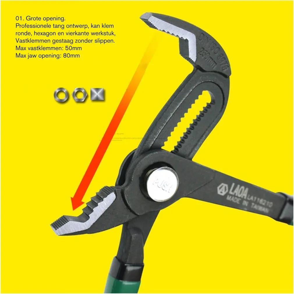 LAOA 10" Water Pump Pliers Plumber Pipe Universal Wrench Plumbing Grip Pipe Combination Pliers Plumber Hand Tools
LAOA 10" Water Pump Pliers Plumber Pipe Universal Wrench Plumbing Grip Pipe Combination Pliers Plumber Hand Tools