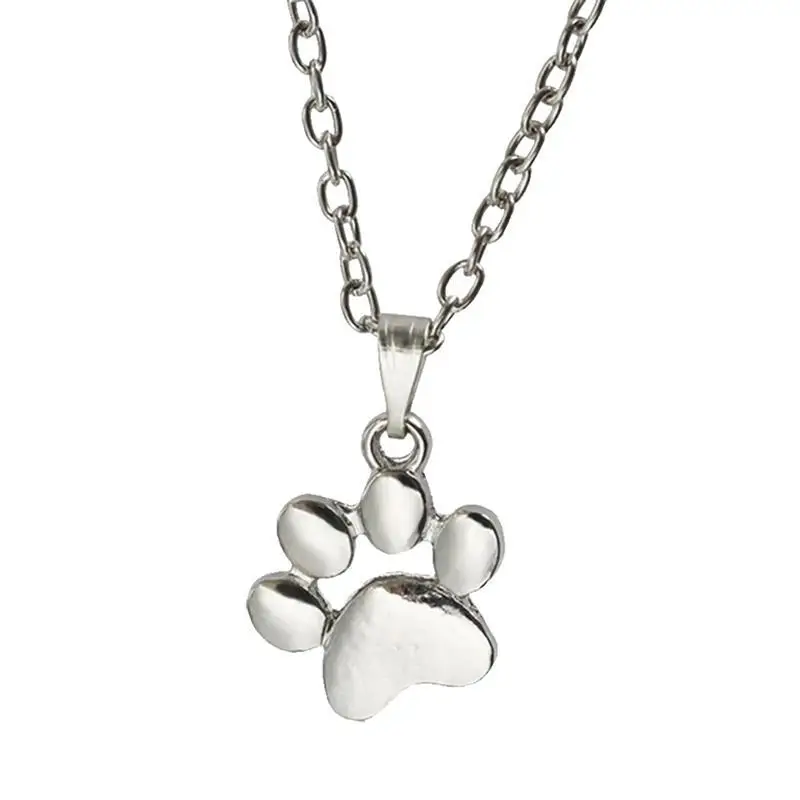 Ожерелье в форме лапы собака кошка женское Ювелирное Украшение чокер животного