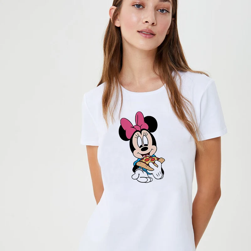 Fashion Women Disney Minnie Printing Tees Lady White Short Sleeve T-shirts Summer Casual Tshirt 90s Cartoon Tops Female Clothing
Fashion Women Disney Minnie Printing Tees Lady White Short Sleeve T-shirts Summer Casual Tshirt 90s Cartoon Tops Female Clothing