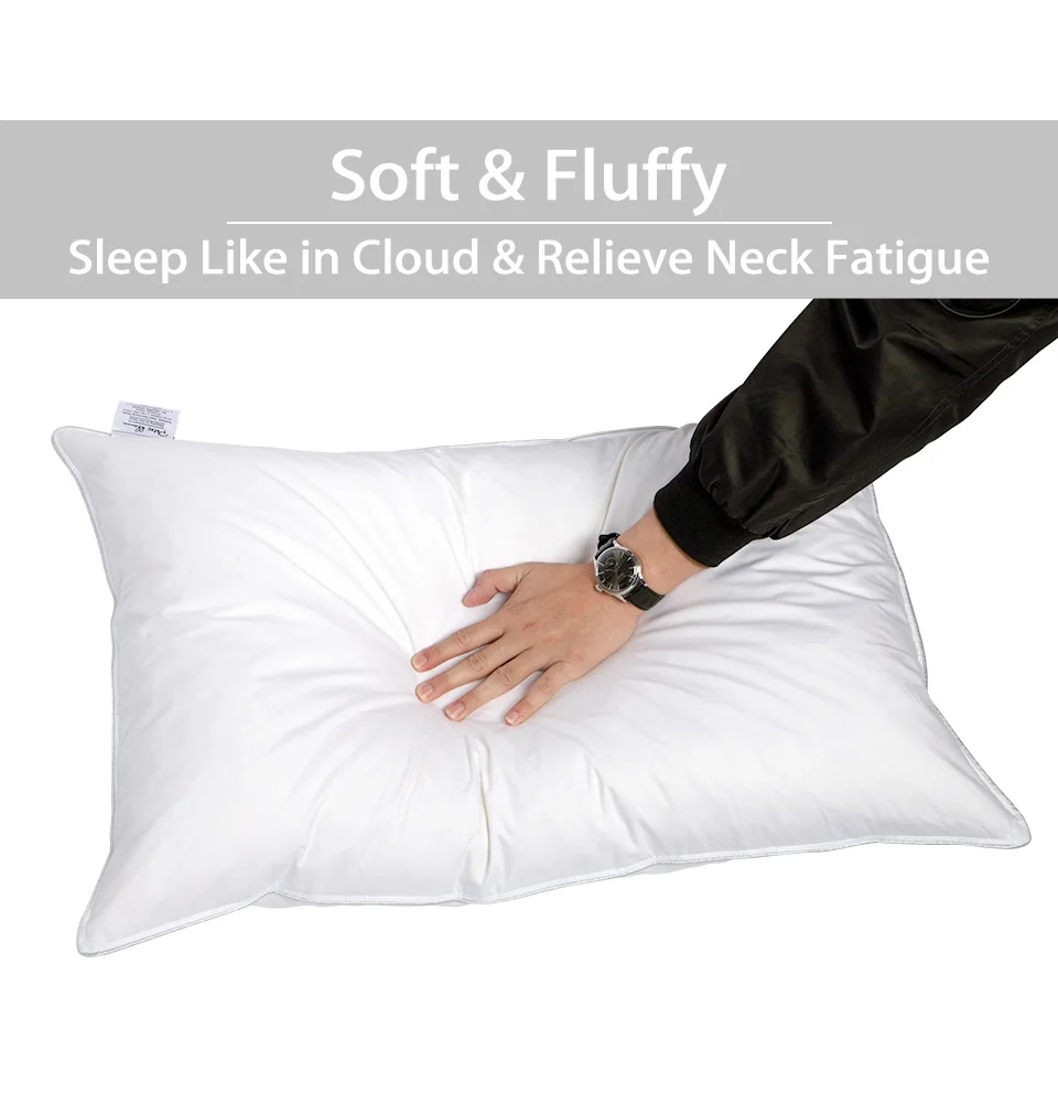 Peter Khanun Brand Design White Goose Feather Neck Health Care Sleeping Pillows 100% Cotton Shell Allow Feather To Breathe 012 
Peter Khanun Brand Design White Goose Feather Neck Health Care Sleeping Pillows 100% Cotton Shell Allow Feather To Breathe 012