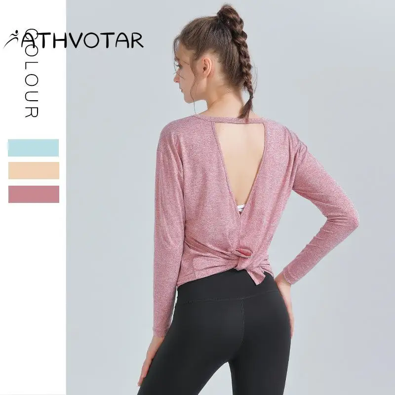 ATHVOTAR Sports Yoga Clothes Women's Long-Sleeved T-Shirt Loose and Quick-Drying Sports Tops Beautiful Back Yoga Fitness Clothes
ATHVOTAR Sports Yoga Clothes Women's Long-Sleeved T-Shirt Loose and Quick-Drying Sports Tops Beautiful Back Yoga Fitness Clothes