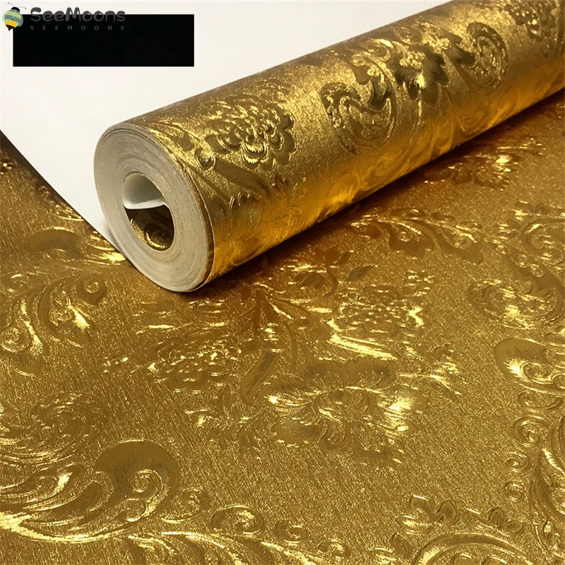 new High-grade gold Damascus wallpaper Bar KTV nightclub ceiling living room TV background wall reflective wallpaper
new High-grade gold Damascus wallpaper Bar KTV nightclub ceiling living room TV background wall reflective wallpaper