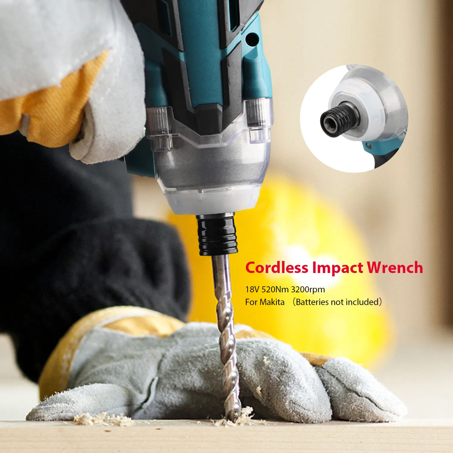 3200rpm Rechargeable Cordless Impact Wrench Brushless Power Wrenches Compatible for Makita
3200rpm Rechargeable Cordless Impact Wrench Brushless Power Wrenches Compatible for Makita