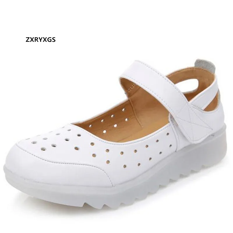 2021 New Spring Summer Genuine Leather Sandals White Shoes Women Flats Thick Bottom Soft Non-slip Wear-resistant Large Size
2021 New Spring Summer Genuine Leather Sandals White Shoes Women Flats Thick Bottom Soft Non-slip Wear-resistant Large Size