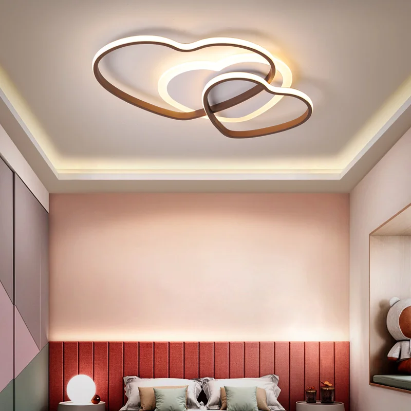 New heart modern LED ceiling lights brown color aluminum ceiling light for bedroom study room plafon led ceiling lamp 110v 220v
New heart modern LED ceiling lights brown color aluminum ceiling light for bedroom study room plafon led ceiling lamp 110v 220v
