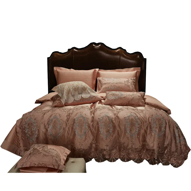 High-End Luxury Quilt Cover Four-Piece Lace Satin Cotton Ten-Piece Set Comforter Bedding Sets Bed Set Silk Bedding Set
High-End Luxury Quilt Cover Four-Piece Lace Satin Cotton Ten-Piece Set Comforter Bedding Sets Bed Set Silk Bedding Set