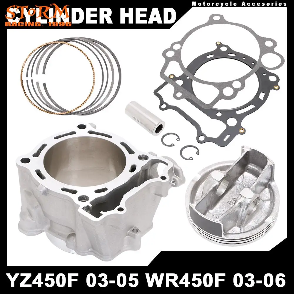 Motorcycle Cylinder Head Assembly with Gasket Pistons Set For YAMAHA YZ450F WR450F YZF450 WRF450 03-05 Engine ATV Quad Dirt Bike
Motorcycle Cylinder Head Assembly with Gasket Pistons Set For YAMAHA YZ450F WR450F YZF450 WRF450 03-05 Engine ATV Quad Dirt Bike