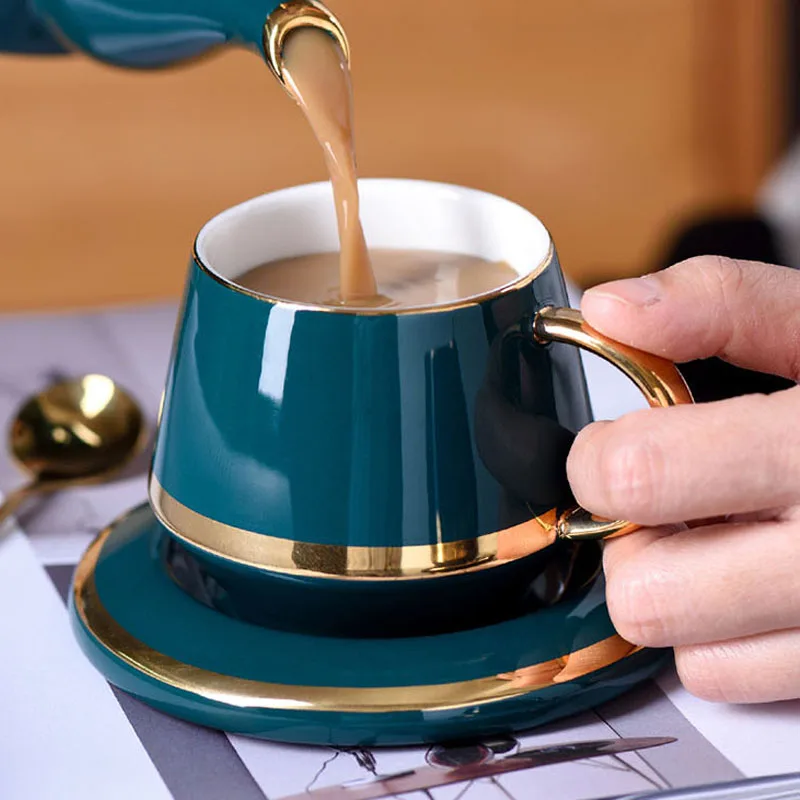 YeFine 180ML Ceramic Tea Cup Set Coffee Cups and Saucer European Style Breakfast Milk Cup Home Office Teacup Porcelain Drinkware
YeFine 180ML Ceramic Tea Cup Set Coffee Cups and Saucer European Style Breakfast Milk Cup Home Office Teacup Porcelain Drinkware