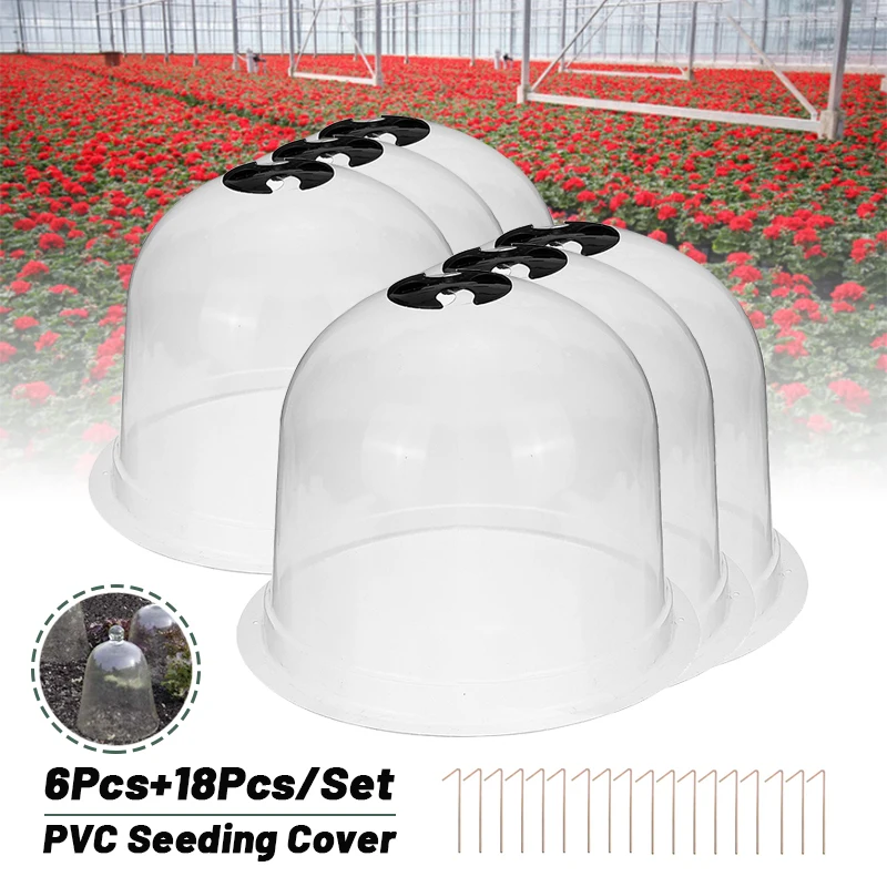 6/12pcs Reusable PVC Plastic Transparent Garden Nursery Cover Greenhouse Garden Plant Cover Anti-frost Heat Preservation
6/12pcs Reusable PVC Plastic Transparent Garden Nursery Cover Greenhouse Garden Plant Cover Anti-frost Heat Preservation